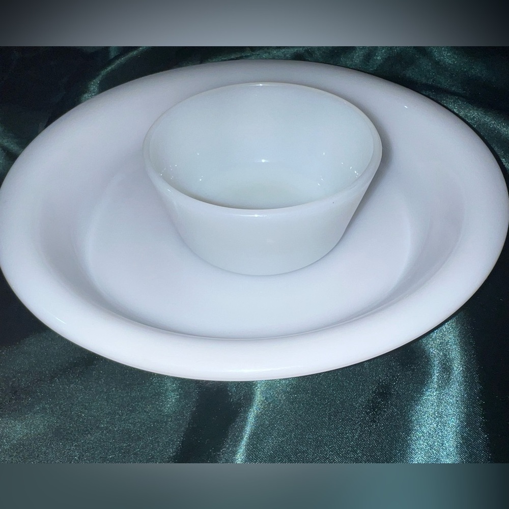Vintage Milky Glass Dishes